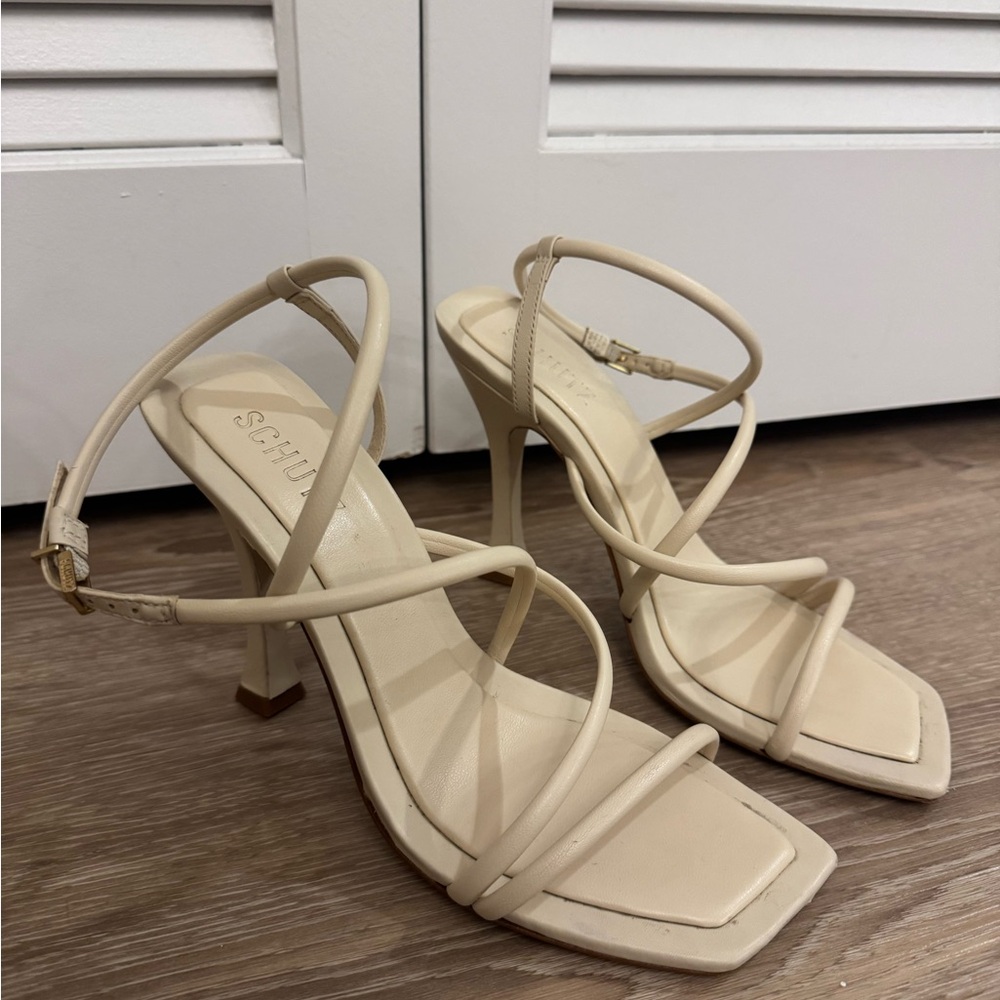 SCHUTZ Ivory Lovi Strappy Sandals - Picture 4 of 8